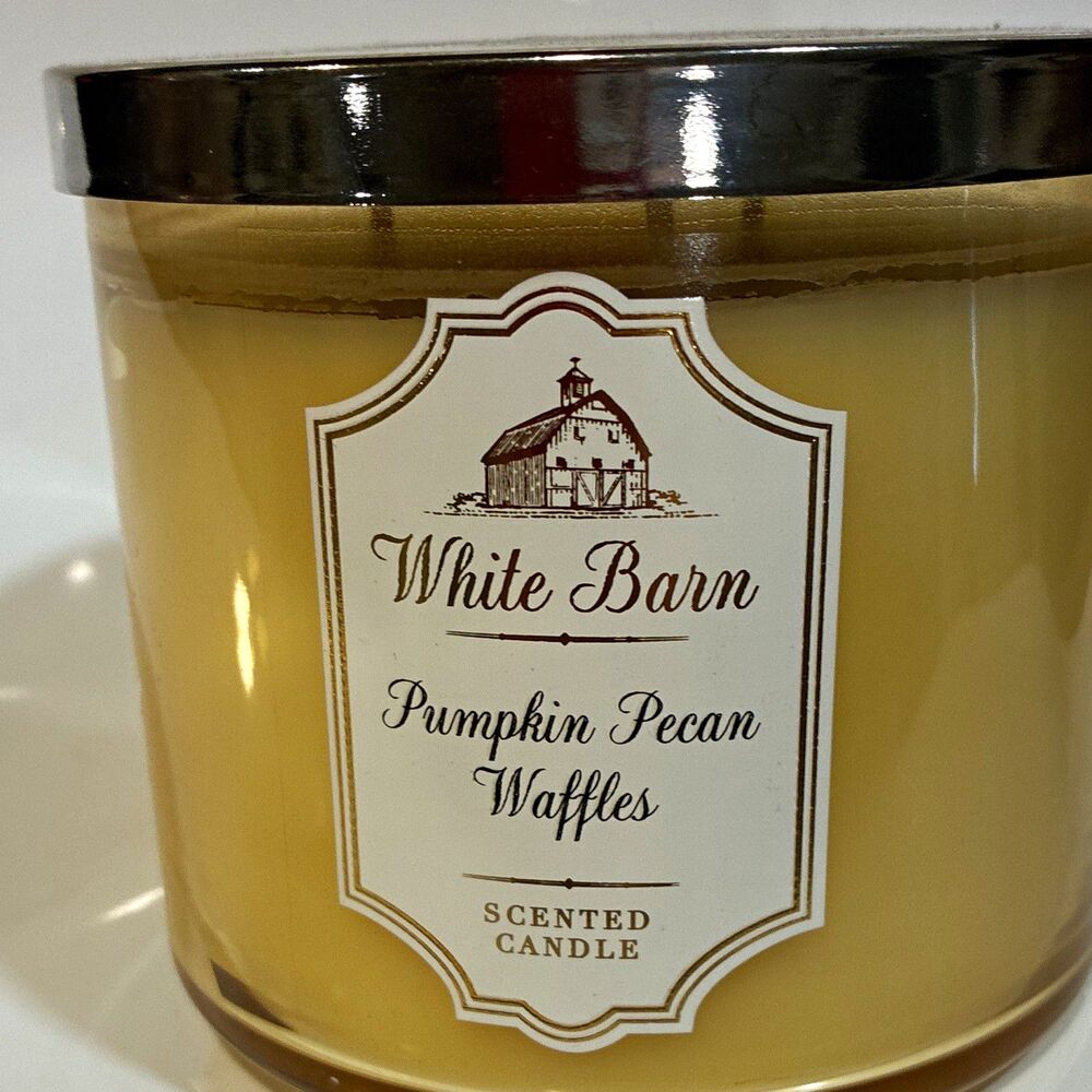 White Barn Pumpkin Pecan Waffles Scented 3-Wick Jar Candle Large 14.5oz